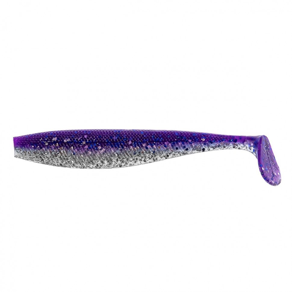 Виброхвост Helios Trofey 5.5"/14 см, цвет Silver Sparkles & Fio 4 шт HS-25-036 , 